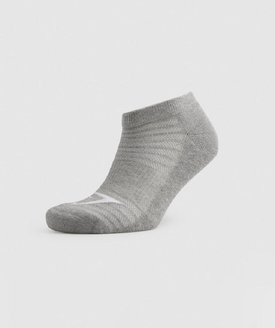 Skarpety Akcesoria Gymshark Ankle 3pk Białe Głęboka Szare Czarne | PL 4264FDN